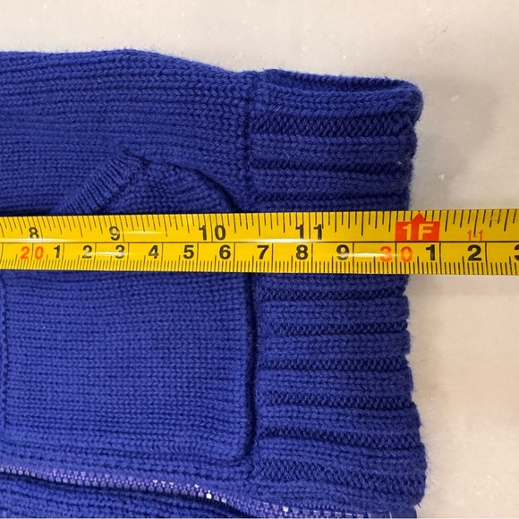 Ralph Lauren boys Big Pony royal blue & navy Full Zip Sweater cotton size 12mos - Picture 10 of 11